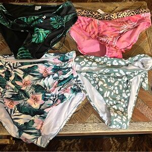 Tropical Print Women's Swimwear bottoms